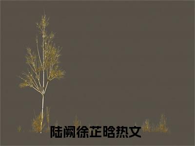 陆阙徐芷晗在线阅读（陆阙徐芷晗）全文无弹窗大结局_陆阙徐芷晗全文在线阅读无弹窗