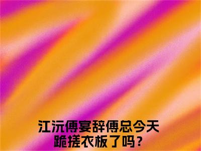 主角是江沅傅宴辞的小说（傅总今天跪搓衣板了吗？）-（傅总今天跪搓衣板了吗？）江沅傅宴辞全文免费阅读无弹窗大结局笔趣阁