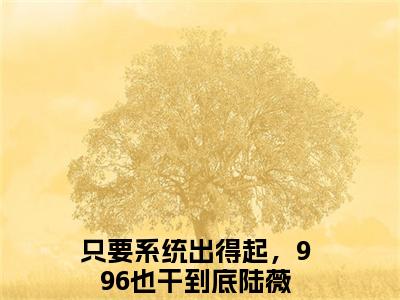 只要系统出得起，996也干到底陆薇(只要系统出得起，996也干到底陆薇)全文免费阅读无弹窗大结局_(只要系统出得起，996也干到底陆薇)只要系统出得起，996也干到底陆薇小说免费阅读最新章节列表笔趣阁（只要系统出得起，996也干到底陆薇）